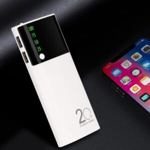 20000mAh Power Bank LED Lighting Display External Battery Portable Charger