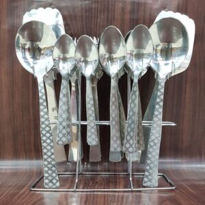 29-Piece Stainless Steel Cutlery Set with Stand