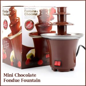 BD-017 Electric 3-Tier Mini Chocolate Fondue Fountain — view 2