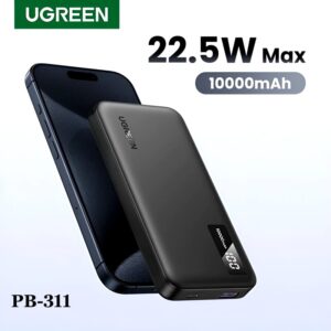 UGREEN PB311 10, 000mAh Power Bank  20W Dual Fast Charging & Safety Protection