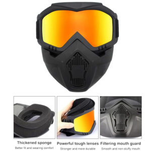 Off-Road Detachable Goggle Face Quality Mask Pakistan COD