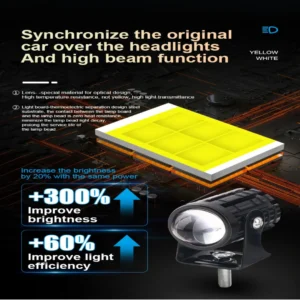 Dual-Color Motorcycle LED Driving Quality Light Pakistan COD