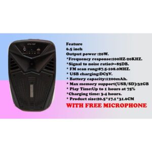 KTX-1187 Portable Karaoke LED Speaker