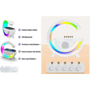 Aurora LED Wireless Charger Speaker