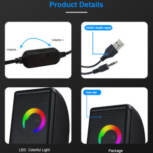 Kisonli L-8080 Portable USB Speakers