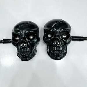 2 Pieces High-Quality Universal Skull Head LED Motorcycle Turn Signal Indicators – Aggressive Custom Design, Quality 12V Pakistan COD