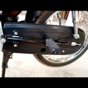 Universal 70cc Motorcycle Magnet Side Cover (Tappa) & Chain Guard Set – Durable Plastic, Grey/Black Quality Combo Pakistan COD